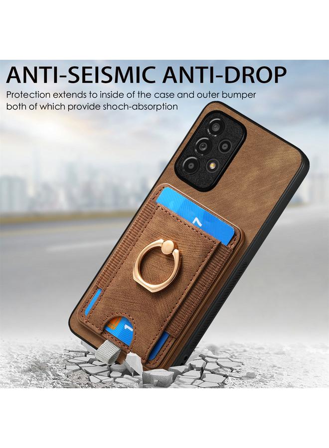 S-TOP Case For Samsung Galaxy Note9 Retro Splitable Magnetic Card Bag Leather Phone Case - Image 5
