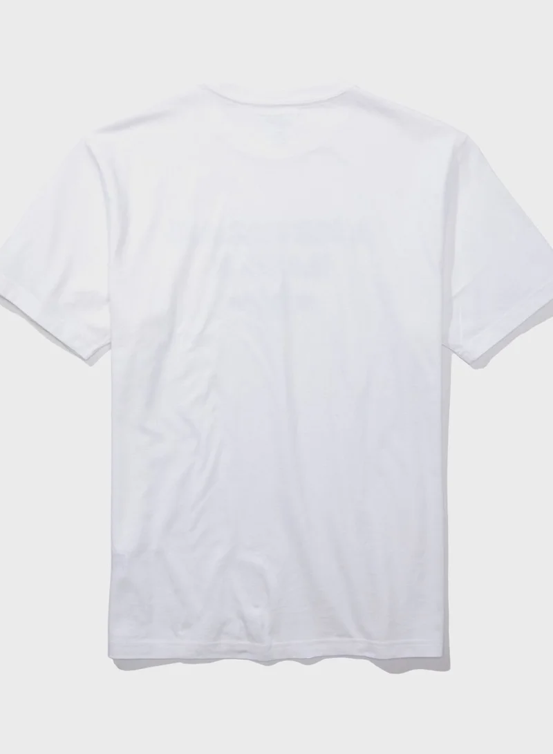امريكان ايجل Logo Graphic Crew Neck T-Shirt