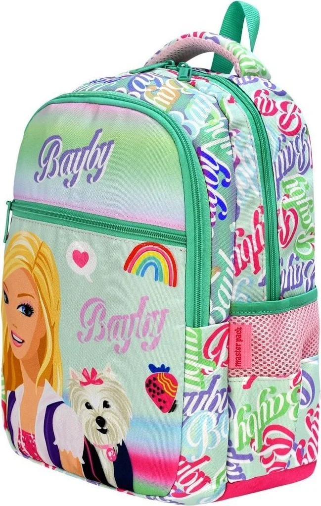 Tezzgelsin Sugar Girl Bayby Patterned 3 Compartment and Lunch Bag Girls Primary School Backpack and School Bag