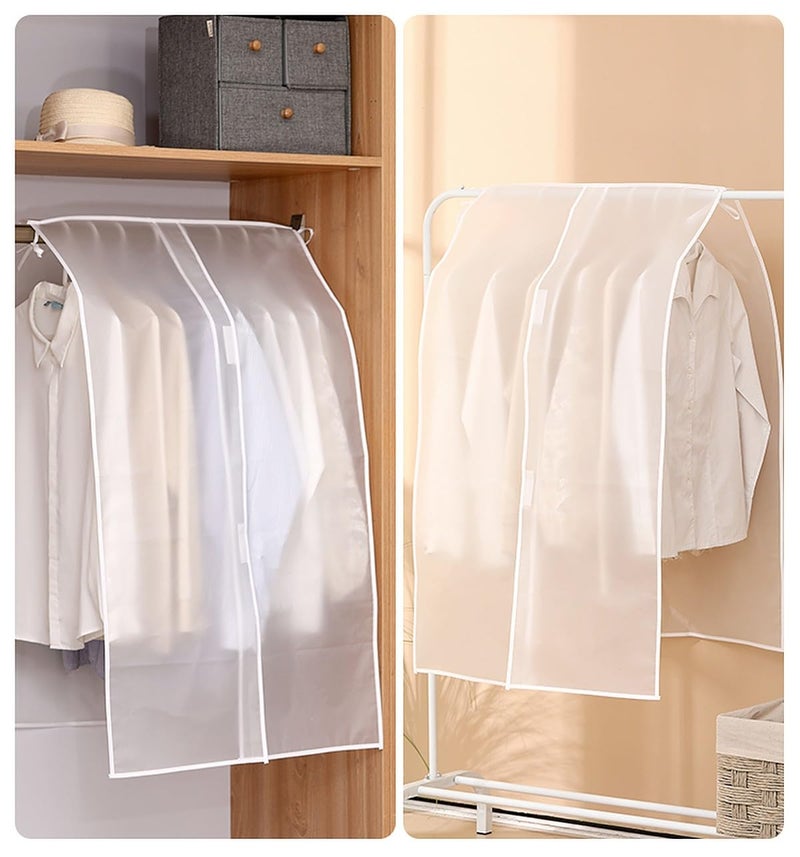 wolpin Wolpin Clothes Cover for Mens BlazerDress CoverSaree Cover Clothes Organiser Dustproof Jacket Cover Wardrobe Organiser 60 x 120 cm 1Pc Ethylene Vinyl Acetate  - Image 4