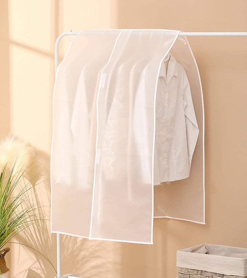 wolpin Wolpin Clothes Cover for Mens BlazerDress CoverSaree Cover Clothes Organiser Dustproof Jacket Cover Wardrobe Organiser 60 x 120 cm 1Pc Ethylene Vinyl Acetate  - Image 2