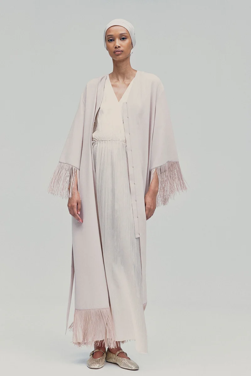 H&M Fringe-trimmed kaftan