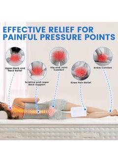 ELTRAZONE Orthopedic Knee Pillow for Side Sleepers – Memory Foam Leg Support Pillow with Contour Design for Hip, Sciatica, and Back Pain Relief – Ergonomic Cooling Cushion for Sleeping Comfort – Ideal for Pregnancy, Joint & Spinal Alignment  - Image 4
