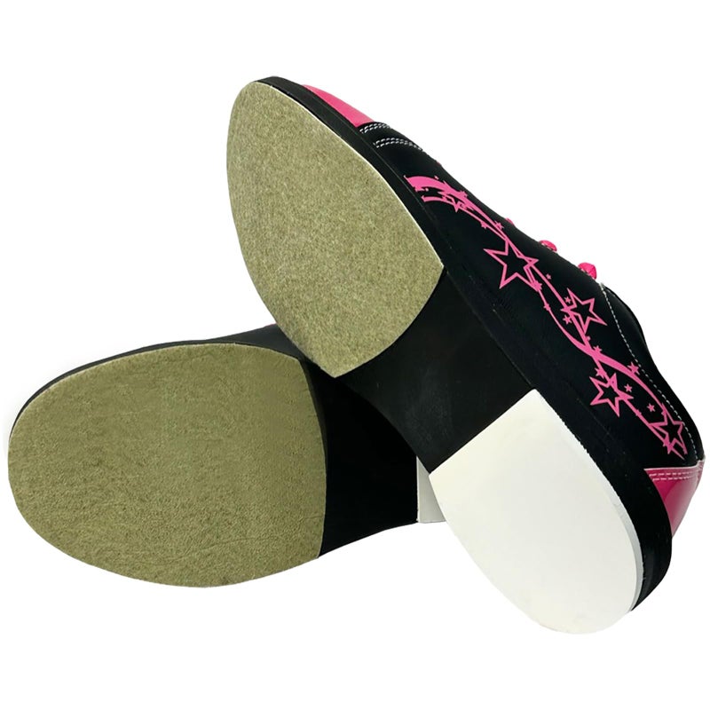 Pyramid Women's Rise Black/Hot Pink Bowling Shoes Size 8.5 - Image 3