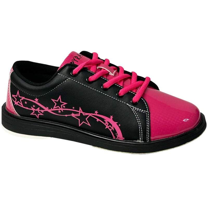Pyramid Women's Rise Black/Hot Pink Bowling Shoes Size 8.5 - Image 1