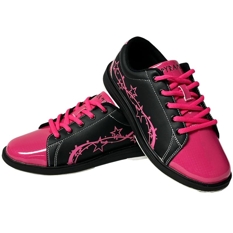 Pyramid Women's Rise Black/Hot Pink Bowling Shoes Size 8.5 - Image 4
