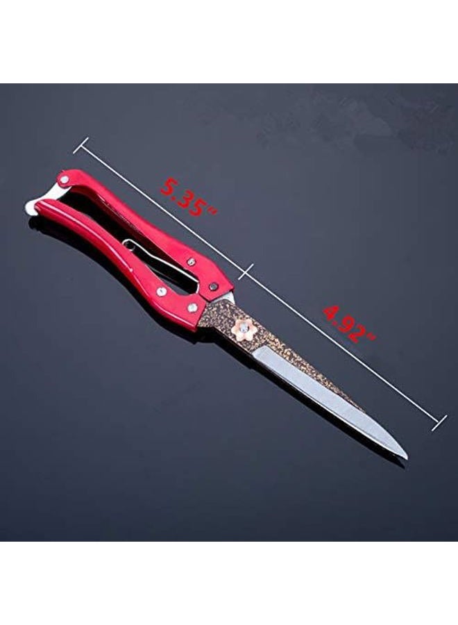LCDCM Sheep Shear Alpaca Shears Cutting Cattle and Sheep Horse Hair Manual Cutting Multi Purpose Garden Shears (Red) - Image 3