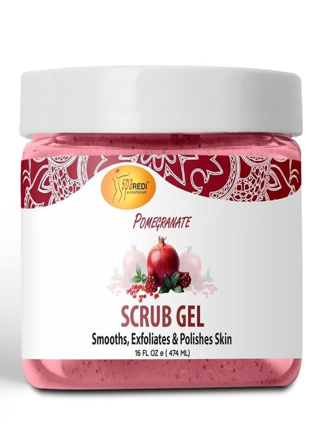 SPA REDI - Exfoliating Scrub Pumice Gel, Pomegranate, 16 oz - Manicure, Pedicure and Body Exfoliator Infused with Hyaluronic Acid, Amino Acids, Panthenol and Comfrey Extract - Image 2