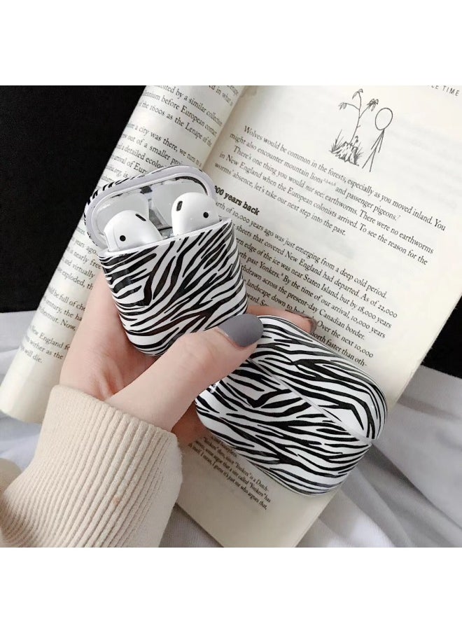 Personalized Leopard Print AirPods Pro Protective Shell For Apple Headset 1/2 Generation Wireless Bluetooth Headset 3 Generation-Color:Zebra Pattern-Applicable Model:Airpods 3rd Generation