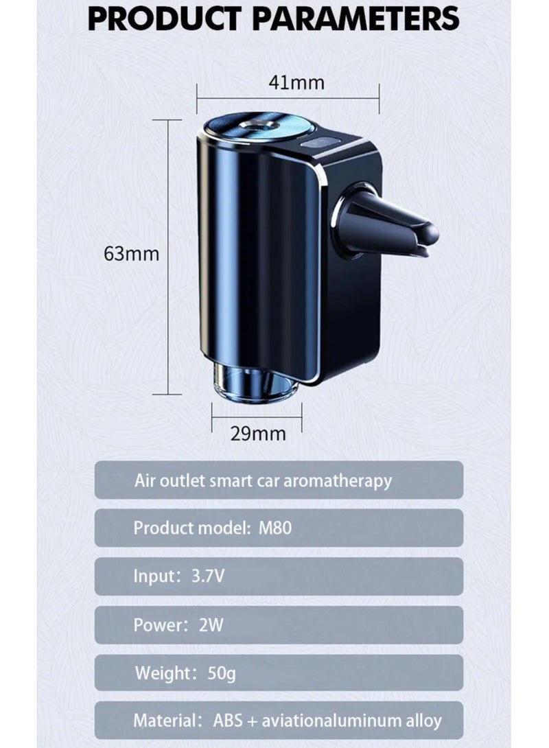 AROAQ Car Air Vent Humidifier Mist Aromatherapy Car Air Freshener Perfume Fragrance ( Fragrance Machine 1 Essential Oil 10ml 3 ) - Image 3