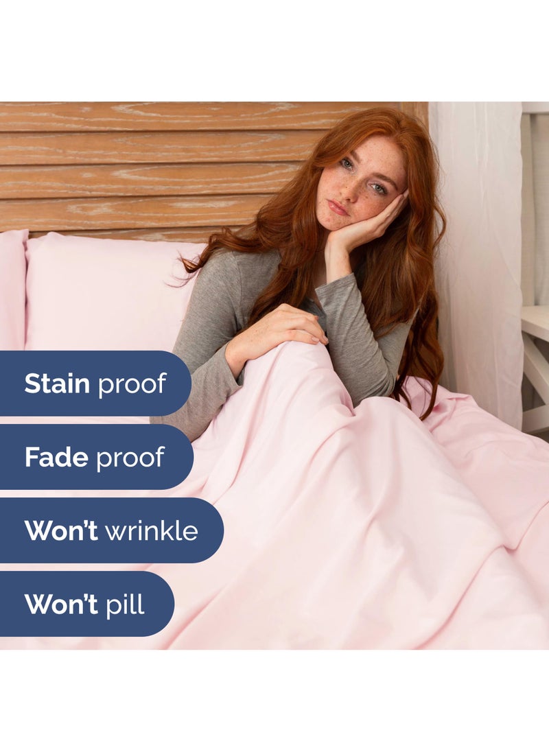 Extra Deep Queen Sheet Set - 6 Piece Breathable and Cooling Sheets - Hotel Luxury Bed Sheets Set - Easy Fit - Soft  Wrinkle Free and Comfy Sheets Set - Lavender Pink Sheet Set with Extra Deep Pockets