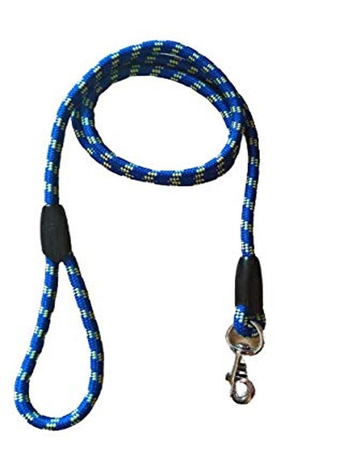 PetWag Nylon Dog Rope Leash, Small - 48 inch (4ft), Blue - 9mm - Image 1