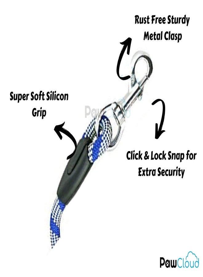 PetWag Nylon Dog Rope Leash, Small - 48 inch (4ft), Blue - 9mm - Image 3