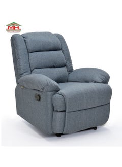 Multi Home Furniture Recliner Chairs Classic Adjustable Single Sofa Push Back Reclining Chair Fabric Seat Cushion and Backrest with Comfy Arms for Living Room MH-3302-GREY  - Image 5