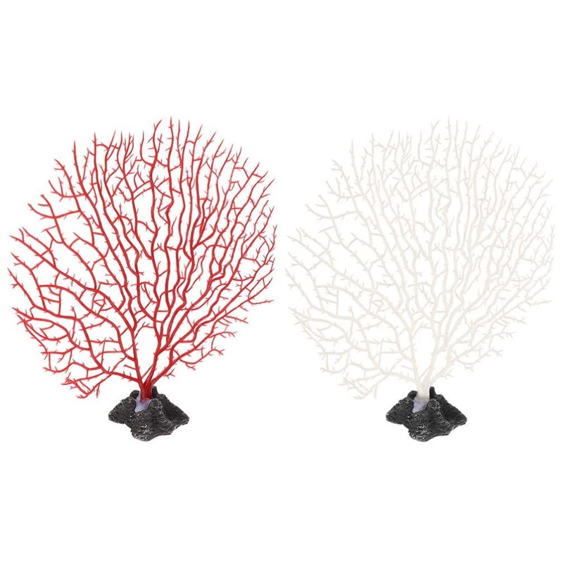 2 Pcs Artificial Coral Sashimi Plate Decor for Japanese Cuisine Coastal - Image 2