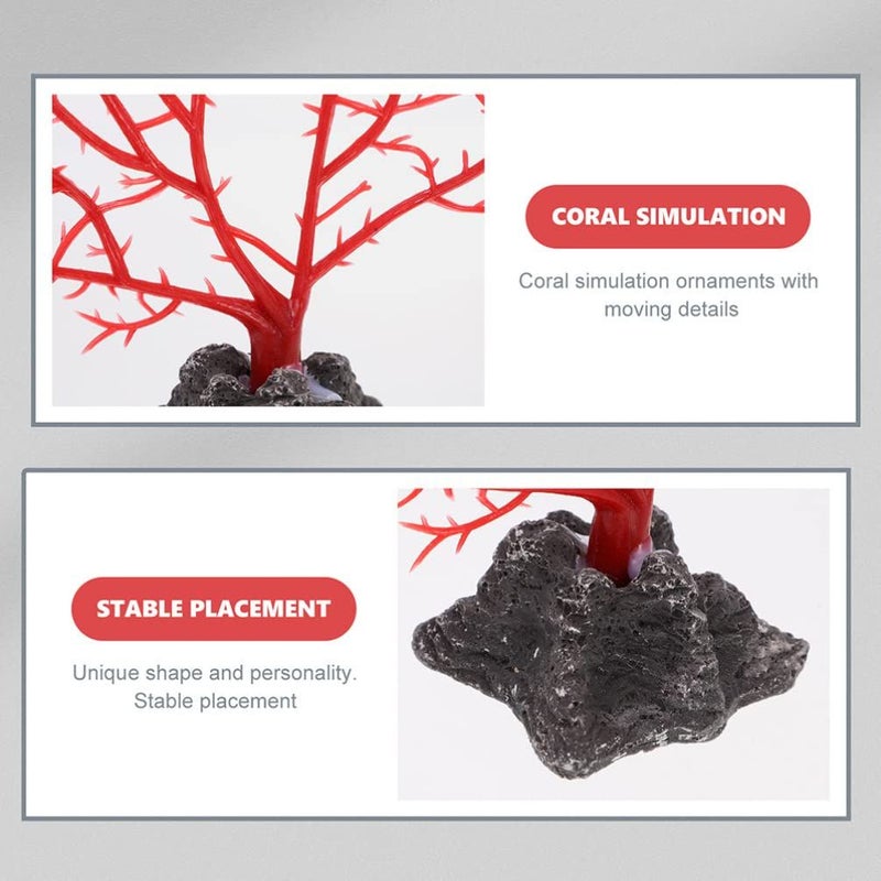 2 Pcs Artificial Coral Sashimi Plate Decor for Japanese Cuisine Coastal - Image 4