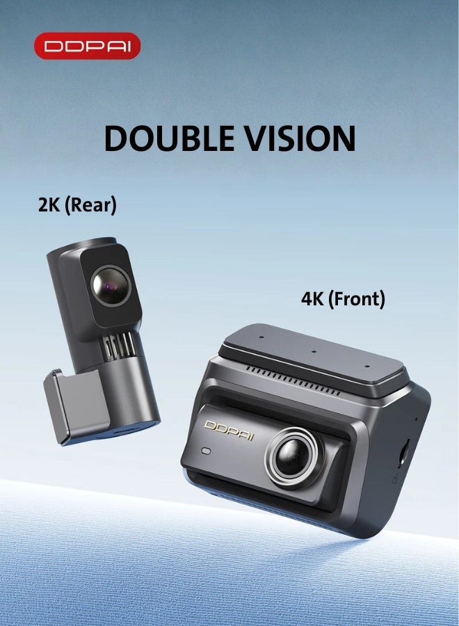 DDPAi Z90 Dash Cam, 4K Front & 2K Rear, GPS Supported - Image 2