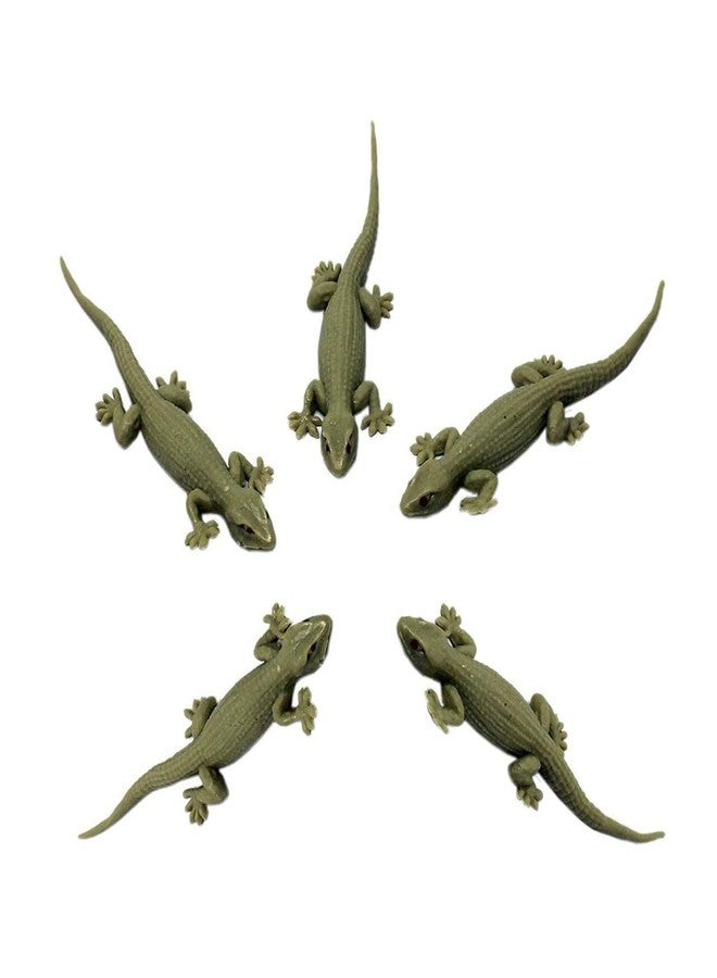 KANAbee Real Looking Rubber Lizard Toy (Pack of 5) - Image 1