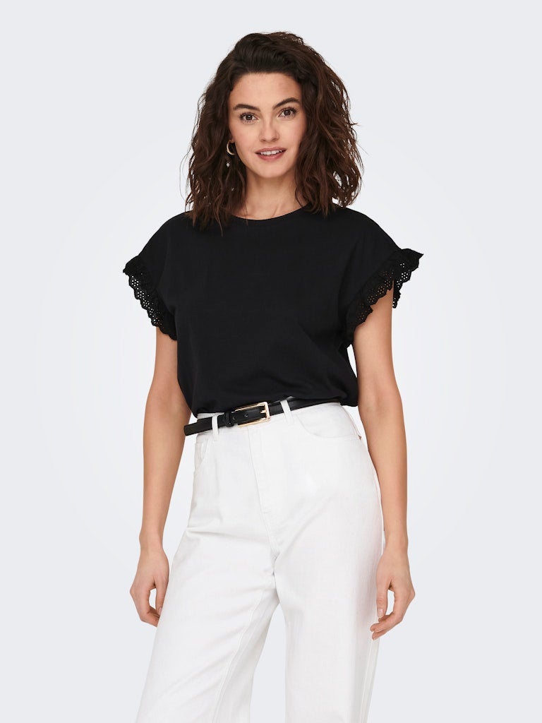 ONLY ONLIRIS S/S EMB TOP JRS - Image 2