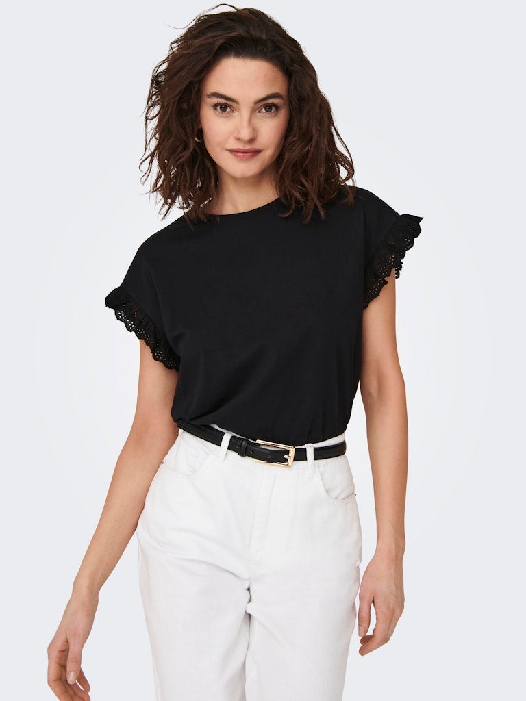 ONLY ONLIRIS S/S EMB TOP JRS - Image 4