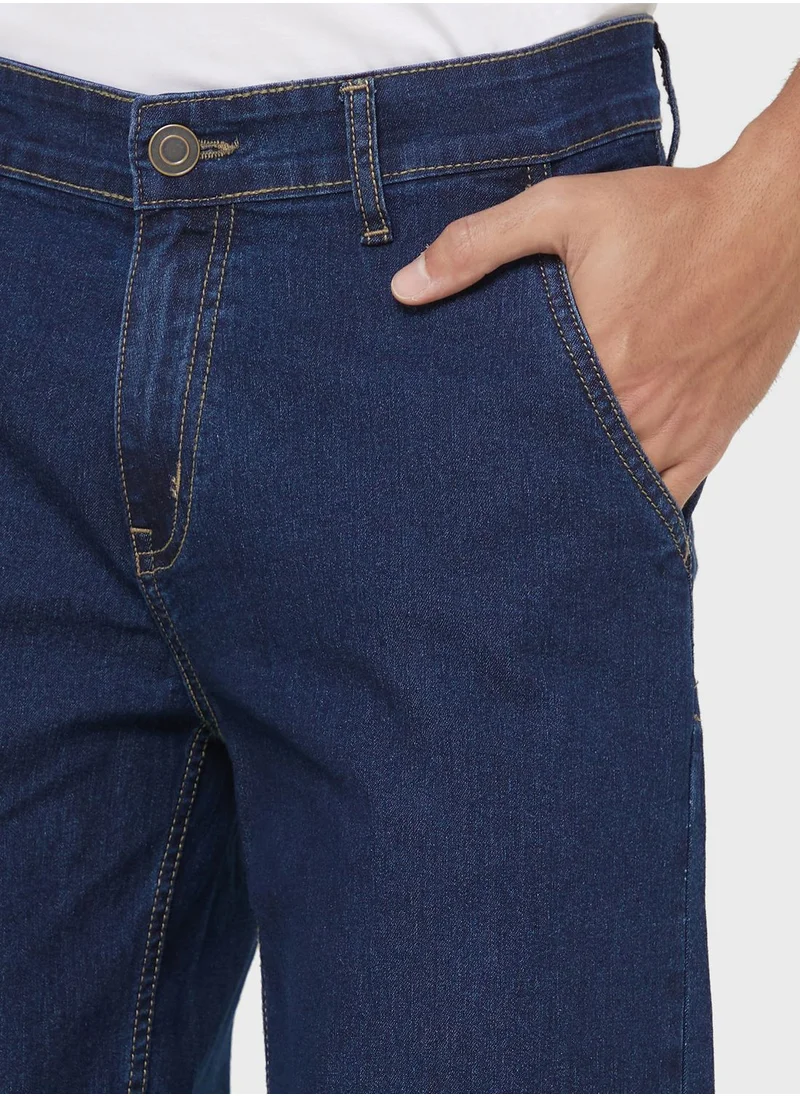 سفنتي فايف Mens Basic Baggy Jeans