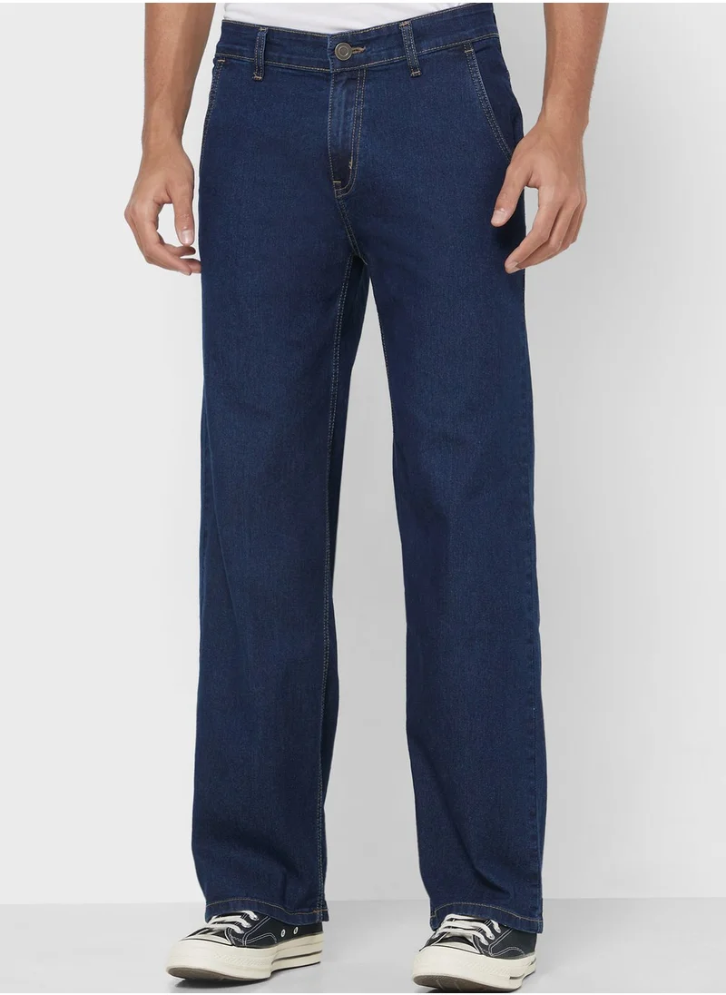 سفنتي فايف Mens Basic Baggy Jeans