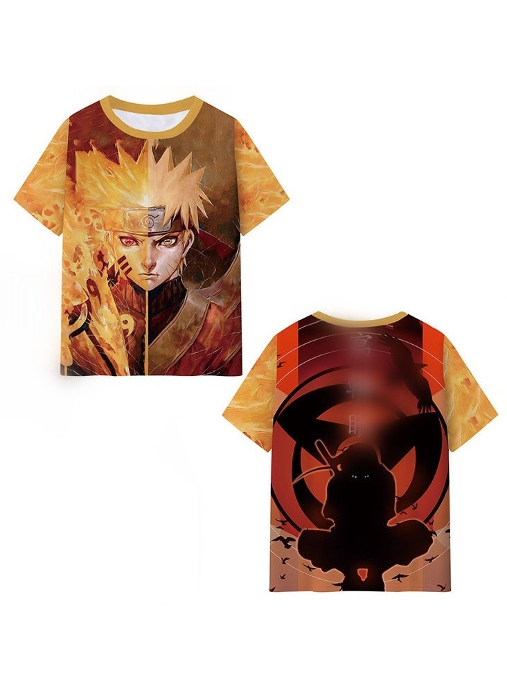 KUYING Naruto Kakashi Sasuke Short Sleeve  - Image 1