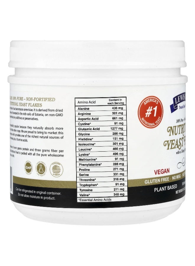 Lewis Labs, Nutritional Yeast Flakes, Cheesy Nutty, 16 oz (454 g) - Image 3