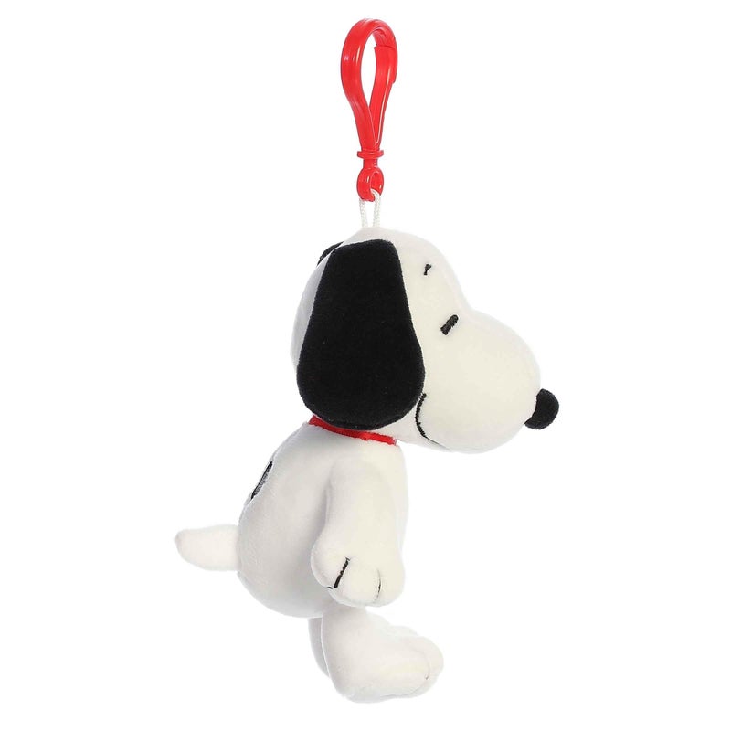AuroraÂ® Adorable PeanutsÂ® Snoopy Clip-On Stuffed Animal - Officially Licensed Toys for All Snoopy Fans - Nostalgic Gift for Adults and Birthday Celebrations - White 4.5 Inches - Image 3