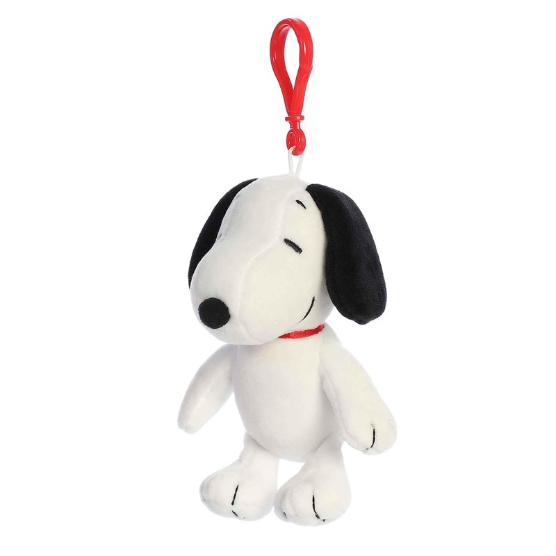 AuroraÂ® Adorable PeanutsÂ® Snoopy Clip-On Stuffed Animal - Officially Licensed Toys for All Snoopy Fans - Nostalgic Gift for Adults and Birthday Celebrations - White 4.5 Inches - Image 5