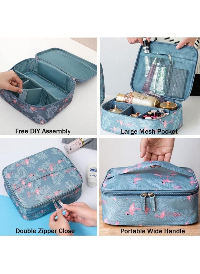 Niwlix Travel Makeup Cosmetic Organizer Bag Travel Pouch Cosmetic Bag Pouches for Women Toiletry Bag Makeup Bag for Women Travel Kit Makeup Pouch (Grey) - Image 2