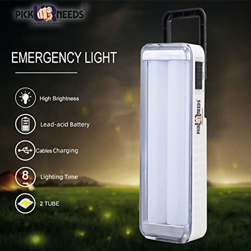 Pick Ur Needs Rechargeable Home Emergency Lantern 60 SMD Tube Floor Lamp Light (White) - Image 5
