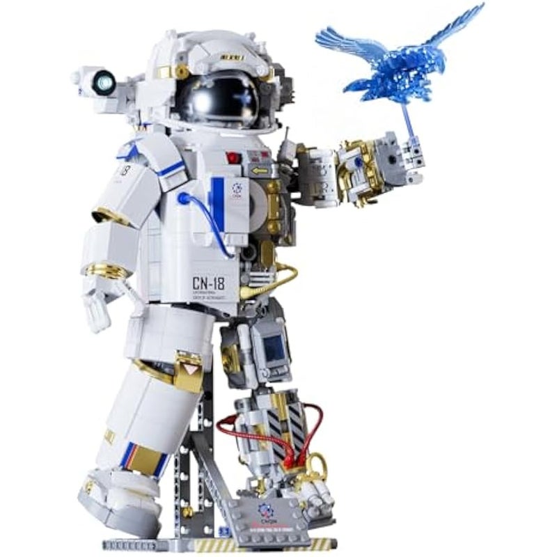 Astronaut Building Blocks Set for Adults, Space Toys Kits Spaceman Collectible Model Decor Display Birthday for Old Kids Men Boys Girls 8-12 7-9 Compatible with Lego (1449 PCS) - Image 1