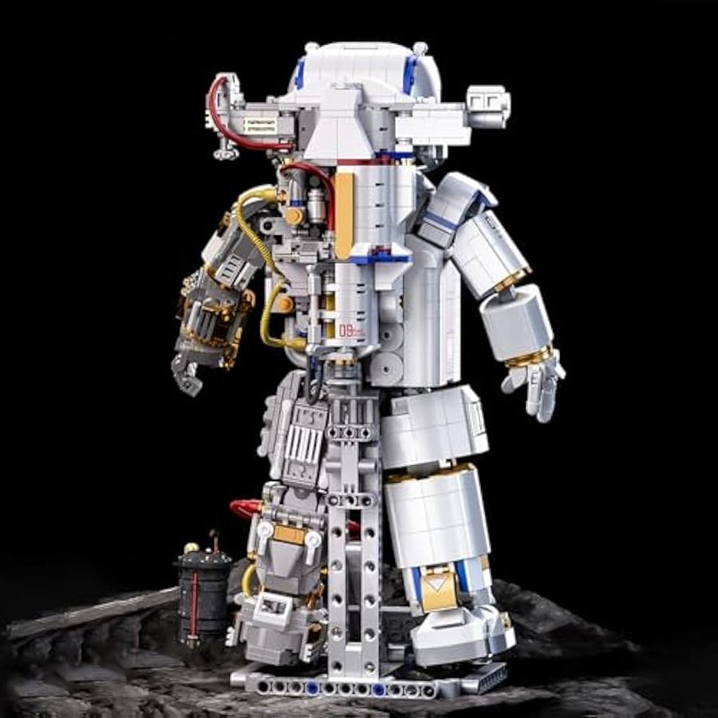 Astronaut Building Blocks Set for Adults, Space Toys Kits Spaceman Collectible Model Decor Display Birthday for Old Kids Men Boys Girls 8-12 7-9 Compatible with Lego (1449 PCS) - Image 5