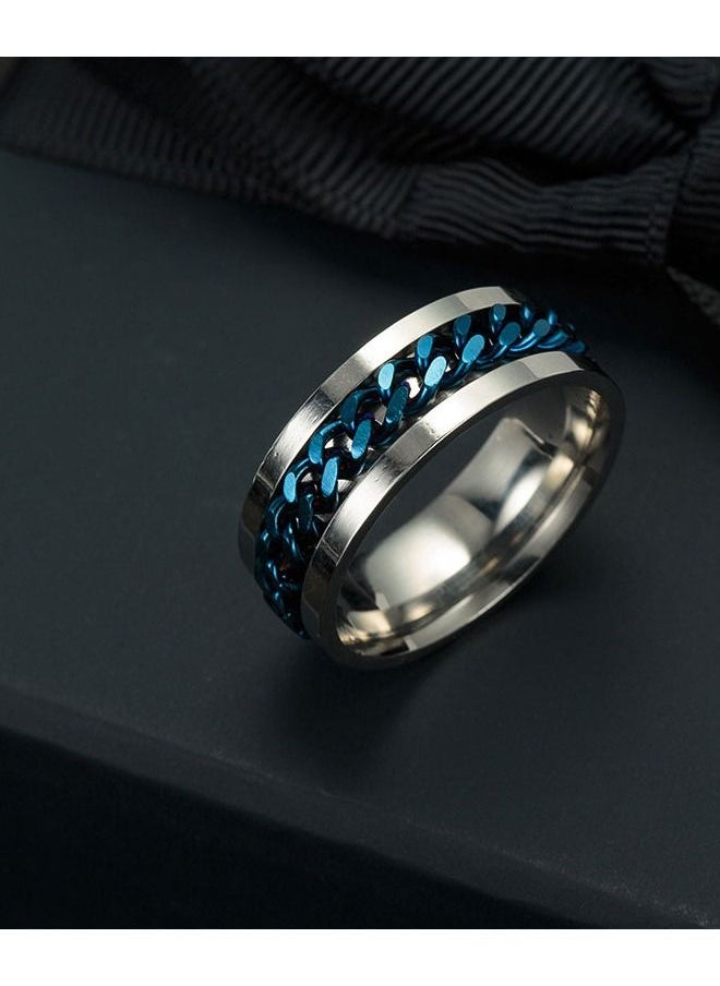 5esha - Chain Design Ring for Unisex - Image 1
