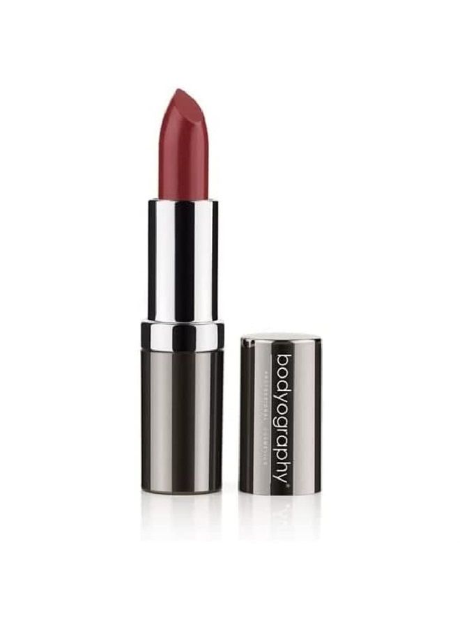 Moisturizing Lipstick - Long-Wearing and Hydrating With Aloe Vera Extract (Jo, Bright Orange Coral Satin Matte)