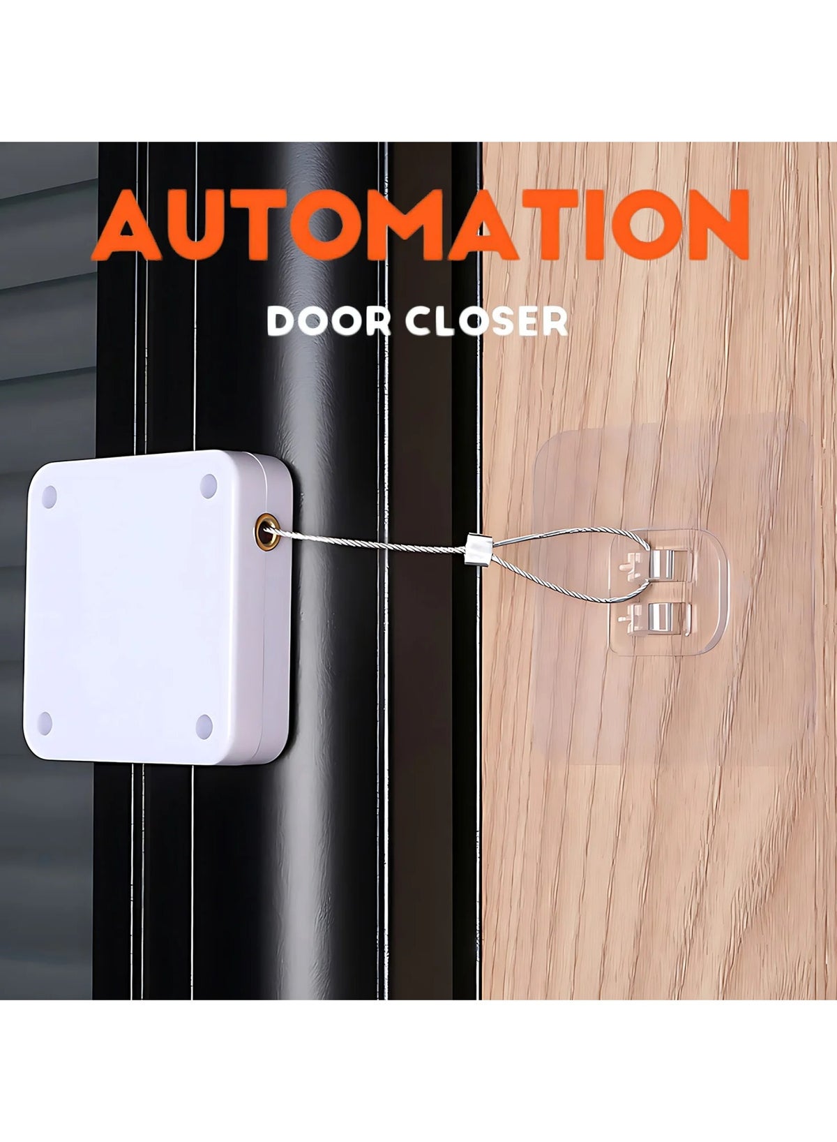 Generic Automatic Sensor Door Closer Punch-free Adjustable Surface Door ...