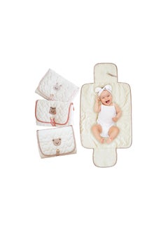 SYOSI Portable Changing Pad, Travel Changing Mat for Diaper Bag, Portable Diaper Changing Pad, Diaper Changing Pad Travel, Baby Travel Items, Newborn Essentials Must Haves, Water-Resistant Interior  - Image 1