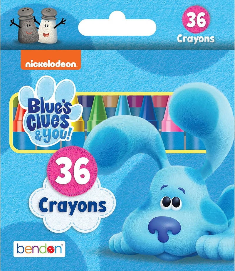 nickelodeon Blue's Clues and You 36 Count Crayons in Tuck Box - Image 1