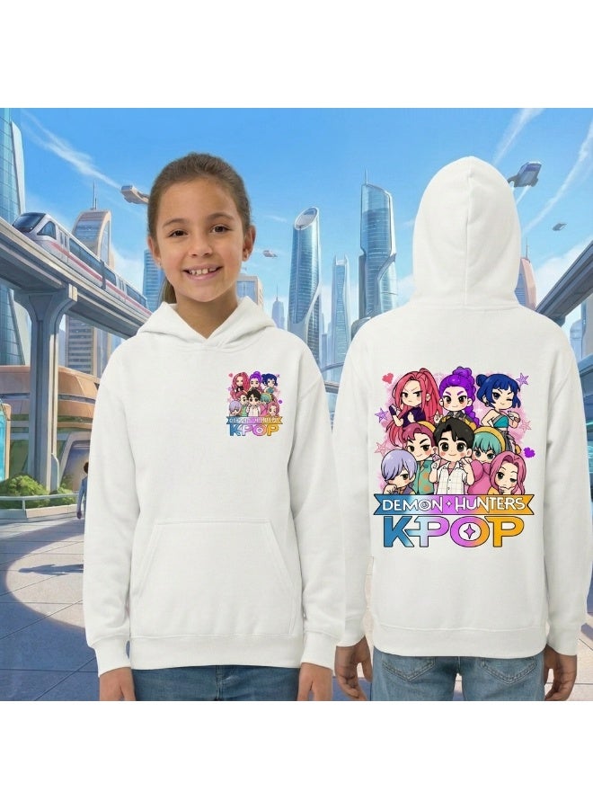 K-POP: Demon Hunting Girl Group Printed Hoodie suitable for daily outing