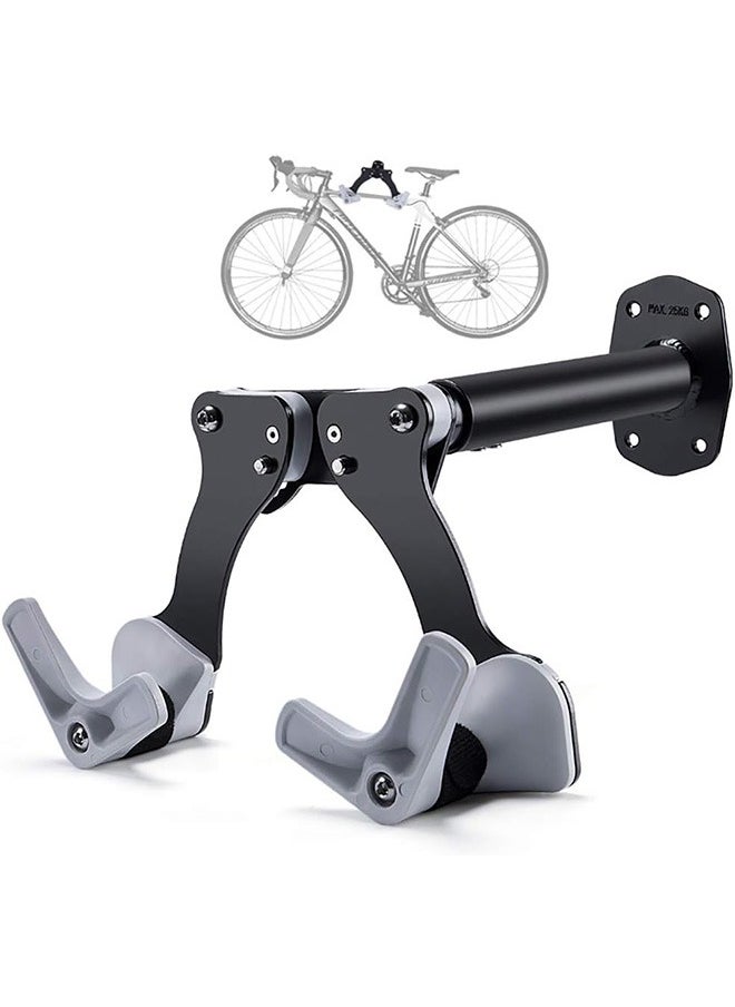 Garlo Horizontal Bicycle Bike Wall Hanger, Bike Hook Holder Storage Rack for Indoor Storage  - Image 1