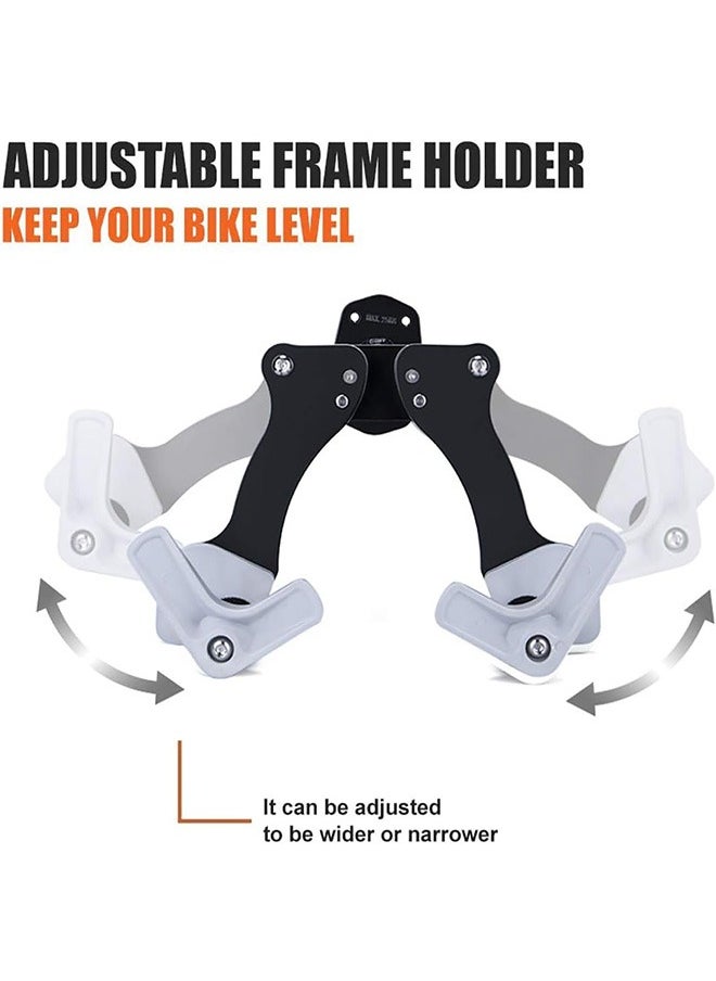 Garlo Horizontal Bicycle Bike Wall Hanger, Bike Hook Holder Storage Rack for Indoor Storage  - Image 2