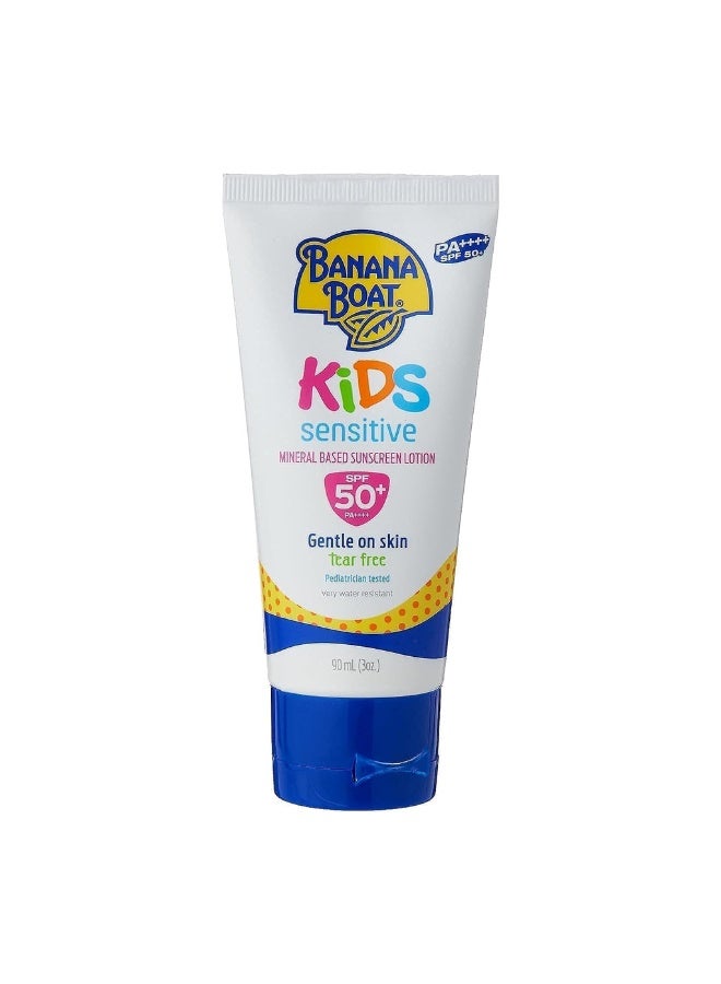Simply Protect Kids Sensitive Mineral Based Sunscreen Lotion SPF50 UVA/UVB Protection Tear Free