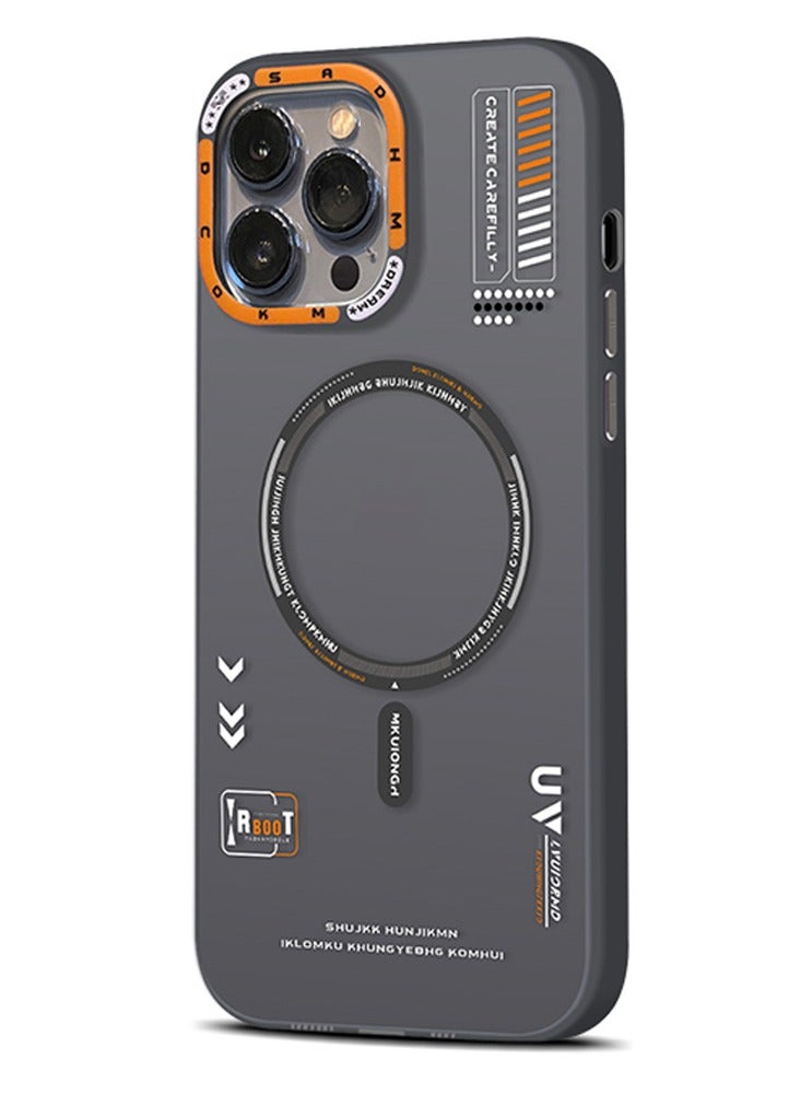 كولور فانس حافظة مغناطيسية لهاتف iPhone 15 Pro متوافقة مع غطاء هاتف MagSafe رفيع وشفاف غير لامع باللون الأسود غير اللامع - Image 1