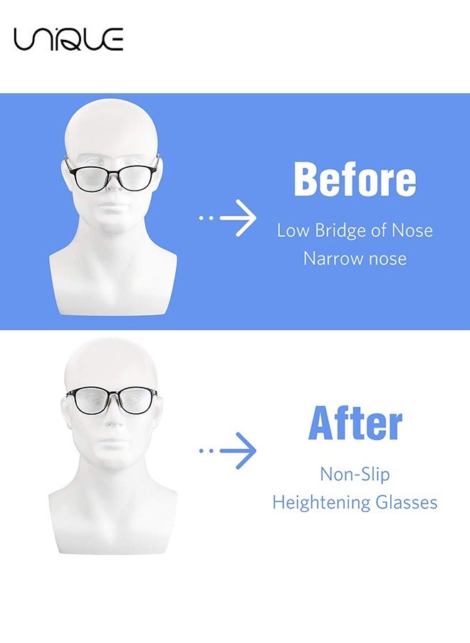 Unique - 20 Pairs Eyeglass Nose Pads, Soft Silicone Adhesive Glasses, Anti-Slip Heighten Air Chamber Nose Pads, Design More Soft and Comfortable for Full Plastic Frames, Eyeglasses, Sunglasses - Image 1