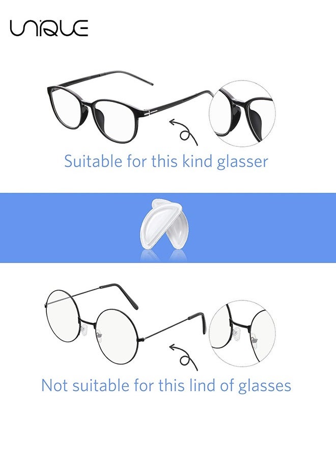 Unique - 20 Pairs Eyeglass Nose Pads, Soft Silicone Adhesive Glasses, Anti-Slip Heighten Air Chamber Nose Pads, Design More Soft and Comfortable for Full Plastic Frames, Eyeglasses, Sunglasses - Image 1