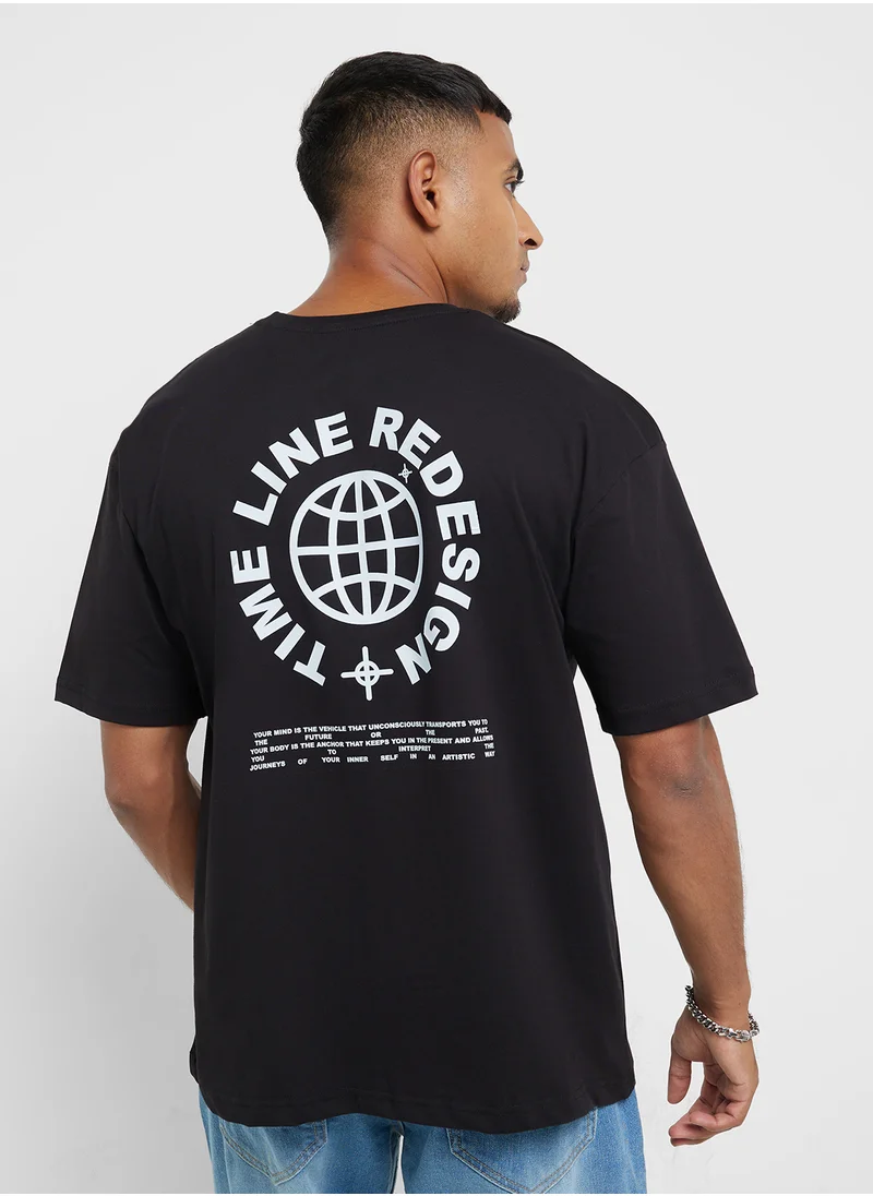 Seventy Five Oversized Graphic T-Shirt
