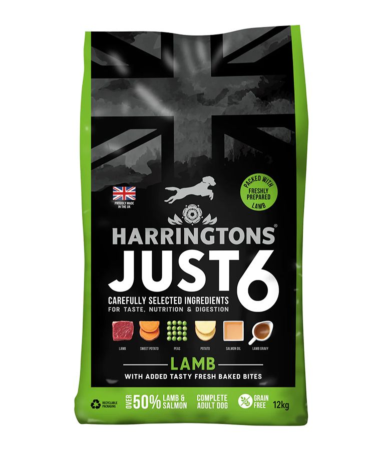 Harringtons Just 6 Lamb Grain Free Adult Dry Dog Food
12kg - Image 1