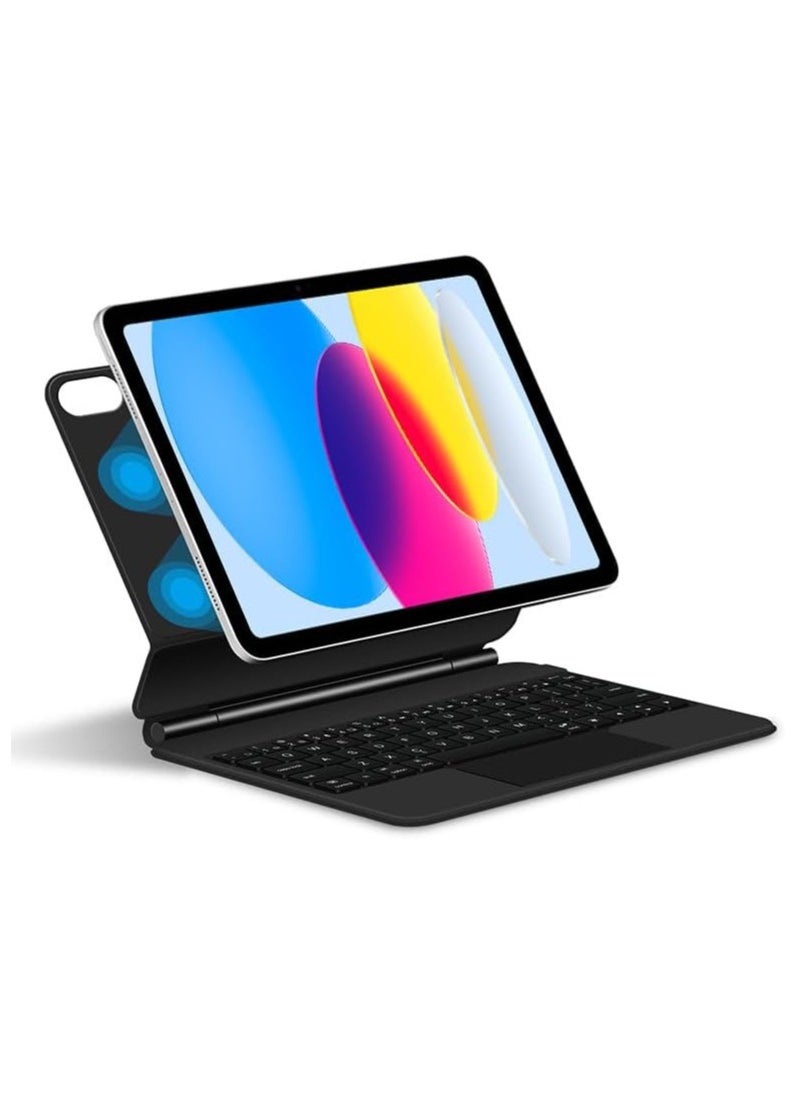 General - Magic Smart Bluetooth Keyboard Case Compatible with iPad 10th Generation Case 10.9 Inch 2022 with Trackpad RGB Keyboard for iPad 10th Gen 10.9'' - Image 1