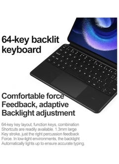 General Magic Smart Bluetooth Keyboard Case Compatible with iPad 10th Generation Case 10.9 Inch 2022 with Trackpad RGB Keyboard for iPad 10th Gen 10.9''  - Image 2